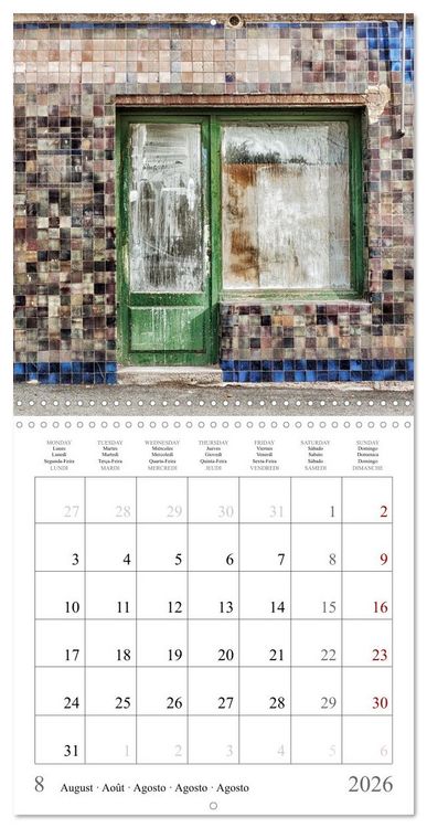 Produktbild: L'&acirc;me des boutiques oubli&eacute;es (Calendrier mural carr&eacute; 2026 30x30 cm) Calendrier double avec une page pour vos prises de notes