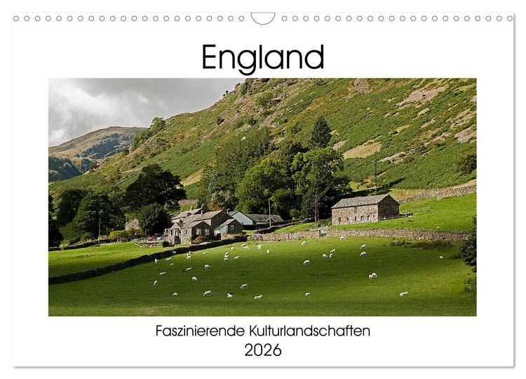 Produktbild: England - Faszinierende Kulturlandschaften (Wandkalender 2026 DIN A3 quer), CALVENDO Monatskalender