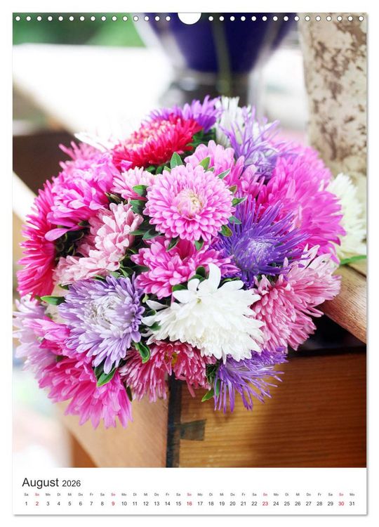 Produktbild: Verliebt in Blumen (Wandkalender 2026 DIN A3 hoch), CALVENDO Monatskalender