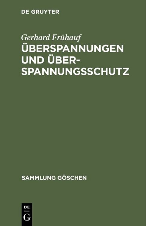 Produktbild: &Uuml;berspannungen und &Uuml;berspannungsschutz