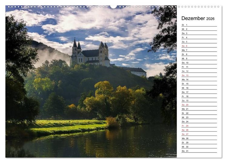 Produktbild: Die Lahn - Zauberhafte Orte rund um Limburg (hochwertiger Premium Wandkalender 2026 DIN A2 quer), Kunstdruck in Hochglanz