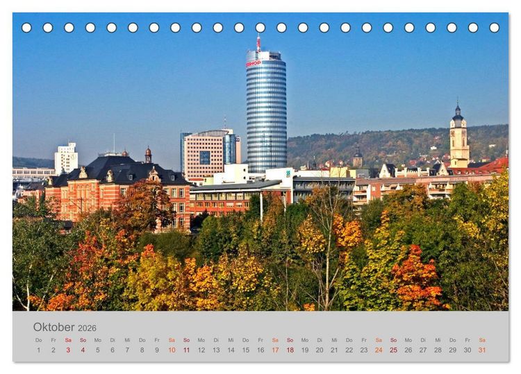 Produktbild: Jena Universit&auml;tstadt an der Saale (Tischkalender 2026 DIN A5 quer), CALVENDO Monatskalender