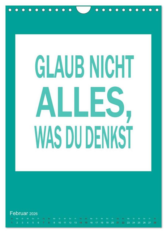 Produktbild: Memo an mich (Wandkalender 2026 DIN A4 hoch), CALVENDO Monatskalender