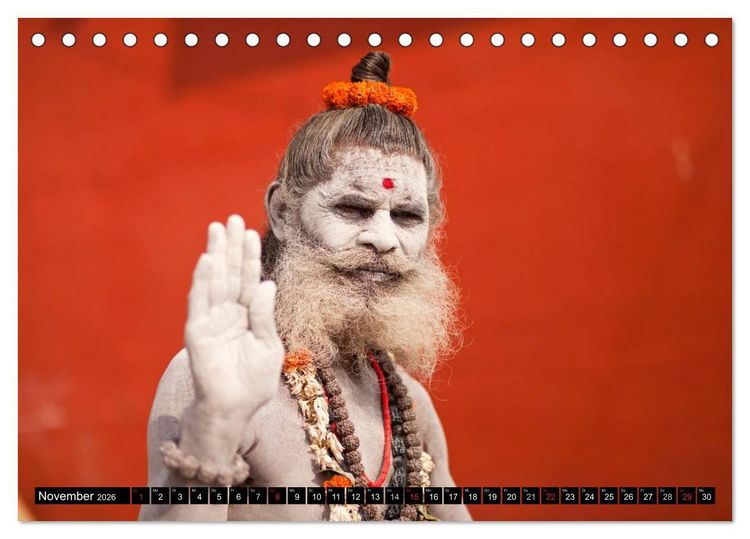 Produktbild: Farbenfrohes aus Indien (Tischkalender 2026 DIN A5 quer), CALVENDO Monatskalender