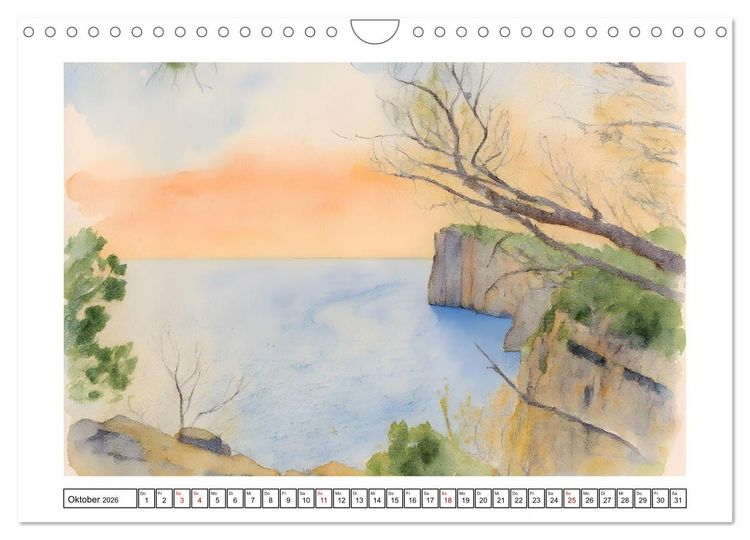 Produktbild: Vielf&auml;ltiges Urlaubsland Kroatien (Wandkalender 2026 DIN A4 quer), CALVENDO Monatskalender