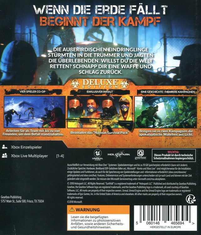Produktbild: Earthfall (Deluxe Edition)
