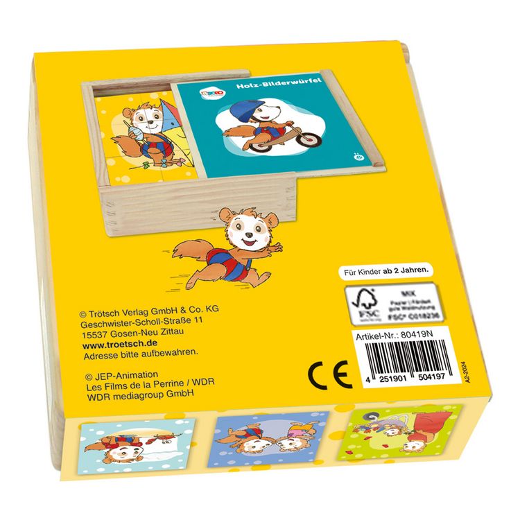 Produktbild: Tr&ouml;tsch Bobo Siebenschl&auml;fer Bilderw&uuml;rfel Puzzle