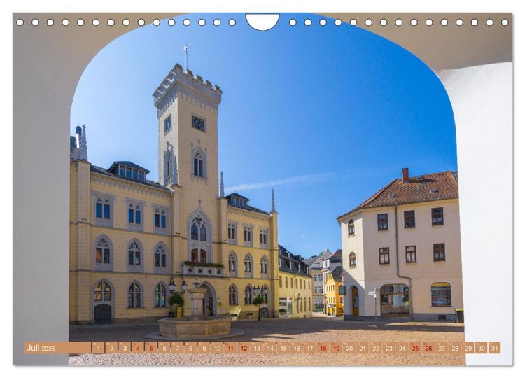 Produktbild: Greiz - Perle an der wei&szlig;en Elster in Th&uuml;ringen (Wandkalender 2026 DIN A4 quer), CALVENDO Monatskalender