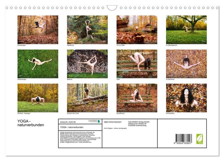 Produktbild: YOGA - naturverbunden (Wandkalender 2027 DIN A3 quer), CALVENDO Monatskalender
