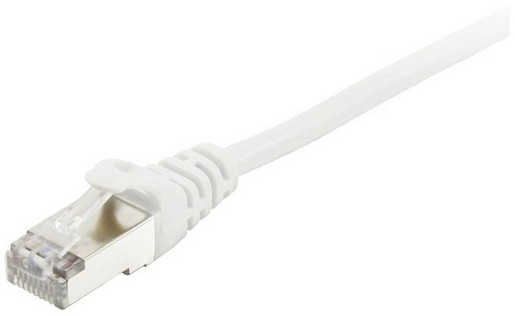 Produktbild: Equip 605514 RJ45 Patchkabel CAT 6 S/FTP 5.00m Wei&szlig; vergoldete Steckkontakte 1St.