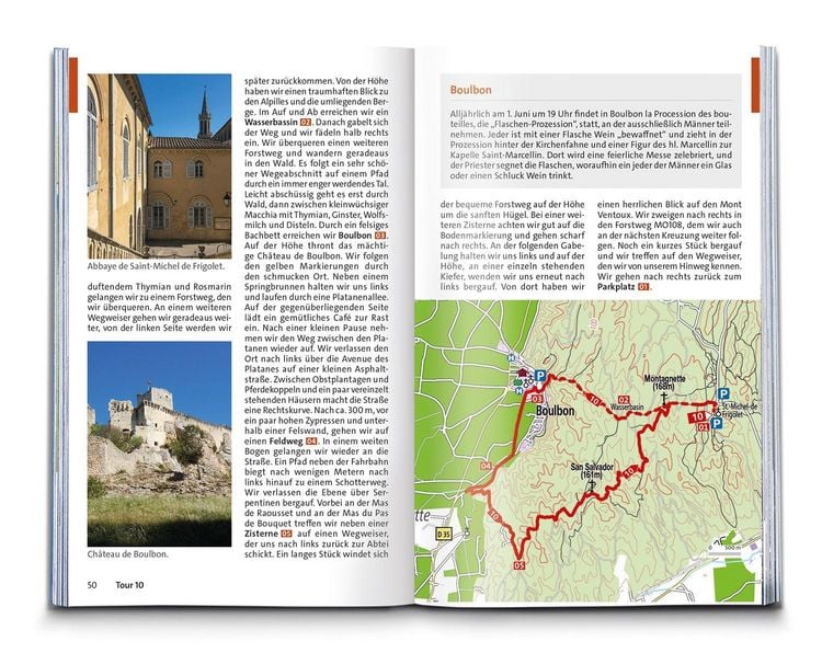 Produktbild: KOMPASS Wanderf&uuml;hrer Provence, 55 Touren mit Extra-Tourenkarte