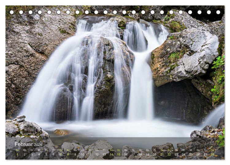 Produktbild: Idyllische Wasserwelten (Tischkalender 2026 DIN A5 quer), CALVENDO Monatskalender