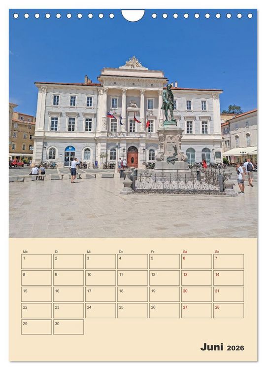 Produktbild: Piran, Sloweniens Perle am Mittelmeer (Wandkalender 2026 DIN A4 hoch), CALVENDO Monatskalender