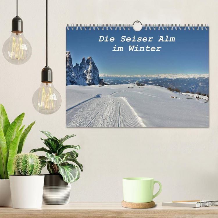 Produktbild: Die Seiser Alm im Winter (Wandkalender 2026 DIN A4 quer), CALVENDO Monatskalender