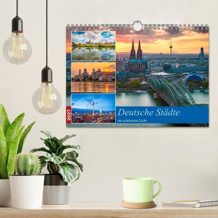 Produktbild: Deutsche St&auml;dte im sch&ouml;nsten Licht (Wandkalender 2027 DIN A4 quer), CALVENDO Monatskalender