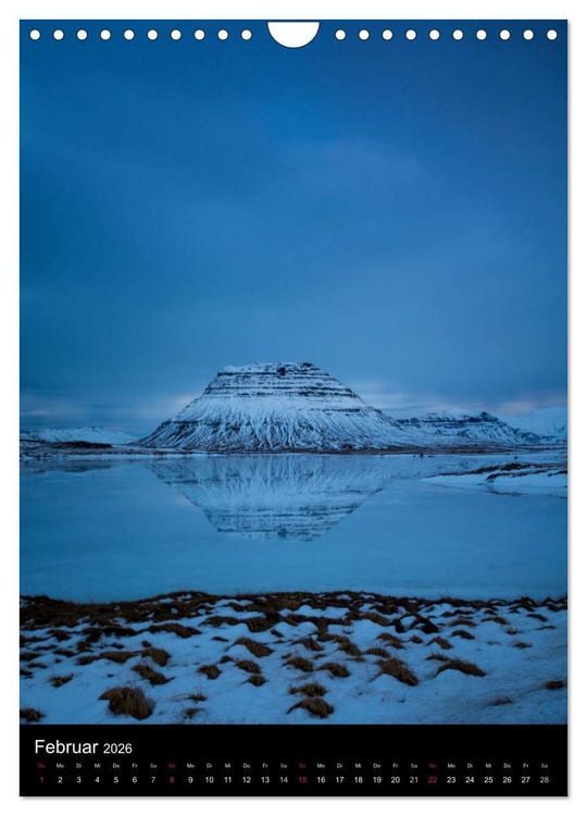 Produktbild: Island - Wundervolle Landschaften (Wandkalender 2026 DIN A4 hoch), CALVENDO Monatskalender