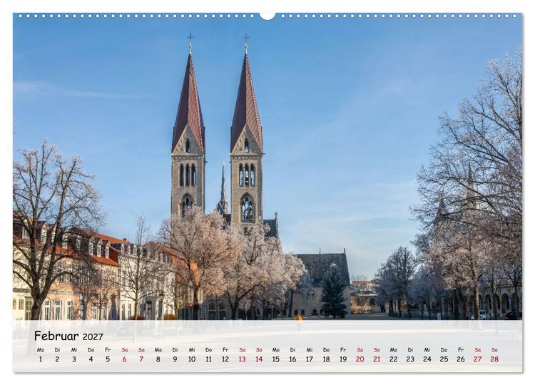 Produktbild: Halberstadt Altstadtarchitektur unweit des Harzes (Wandkalender 2027 DIN A2 quer), CALVENDO Monatskalender