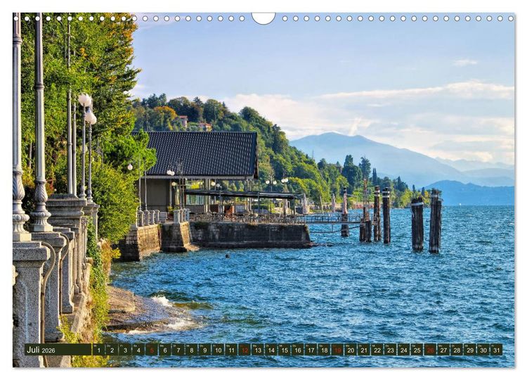 Produktbild: Lago Maggiore - Bezaubernde Orte am Westufer (Wandkalender 2026 DIN A3 quer), CALVENDO Monatskalender