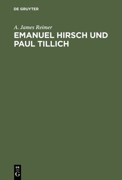 Produktbild: Emanuel Hirsch und Paul Tillich