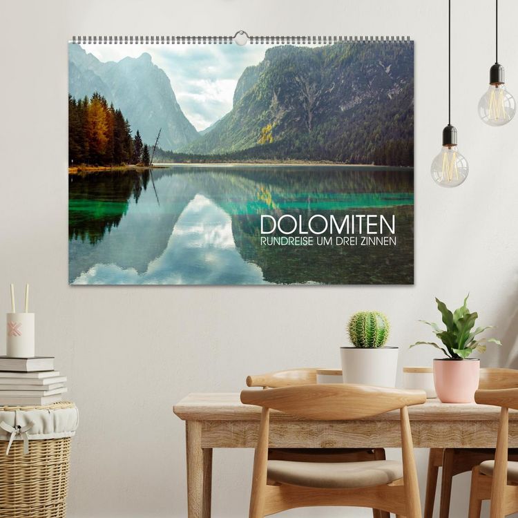 Produktbild: Dolomiten - Rundreise um Drei Zinnen (Wandkalender 2026 DIN A2 quer), CALVENDO Monatskalender