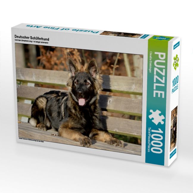 Produktbild: CALVENDO Puzzle Deutscher Sch&auml;ferhund | 1000 Teile Lege-Gr&ouml;&szlig;e 64x48cm Foto-Puzzle f&uuml;r gl&uuml;ckliche Stunden