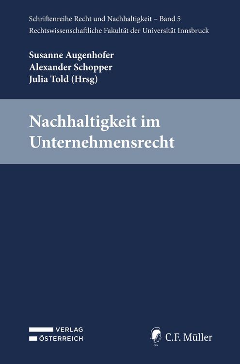 Produktbild: Nachhaltigkeit im Unternehmensrecht