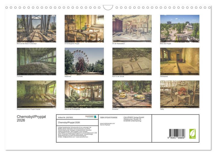 Produktbild: Chernobyl/Prypjat 2026 (Wandkalender 2026 DIN A3 quer), CALVENDO Monatskalender