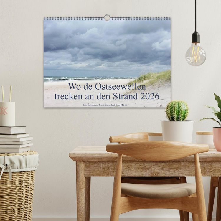 Produktbild: Wo de Ostseewellen trecken an den Strand 2026 (Wandkalender 2026 DIN A3 quer), CALVENDO Monatskalender