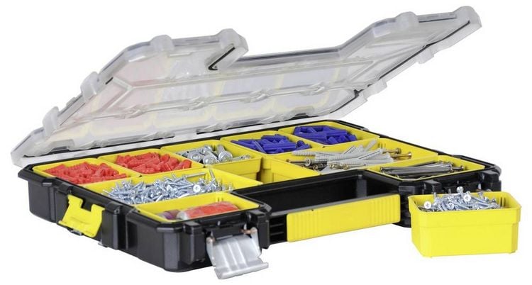 Produktbild: STANLEY 1-97-517 Universal Sortimentskoffer (L x B x H) 44.6 x 7.5 x 35.7 cm Anzahl F&auml;cher: 10 Inhalt 1 St.