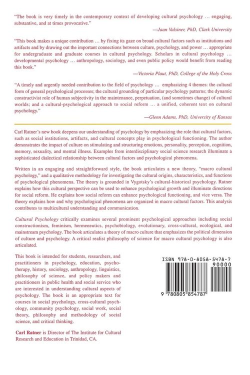 Produktbild: Cultural Psychology