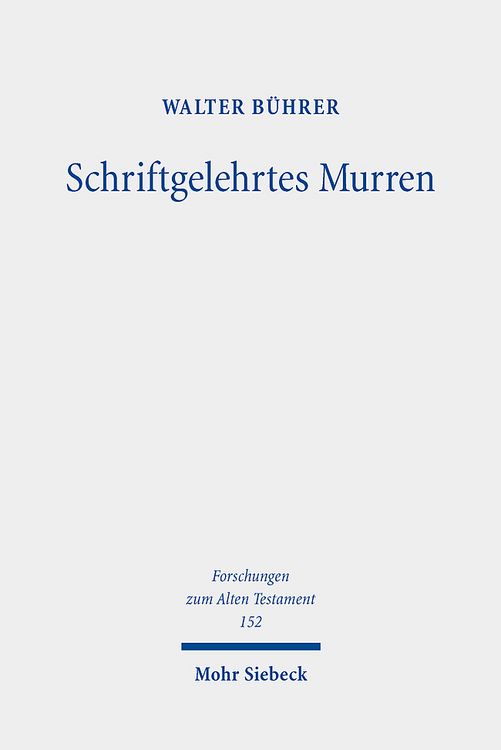 Produktbild: Schriftgelehrtes Murren