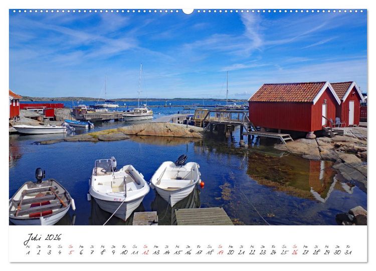 Produktbild: Schwedens Vielfalt (hochwertiger Premium Wandkalender 2026 DIN A2 quer), Kunstdruck in Hochglanz