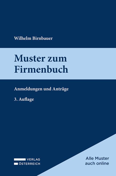 Produktbild: Muster zum Firmenbuch