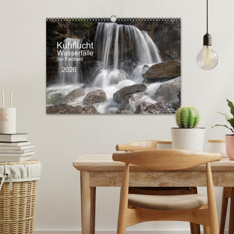 Produktbild: Kuhflucht Wasserf&auml;lle bei Farchant (Wandkalender 2026 DIN A3 quer), CALVENDO Monatskalender