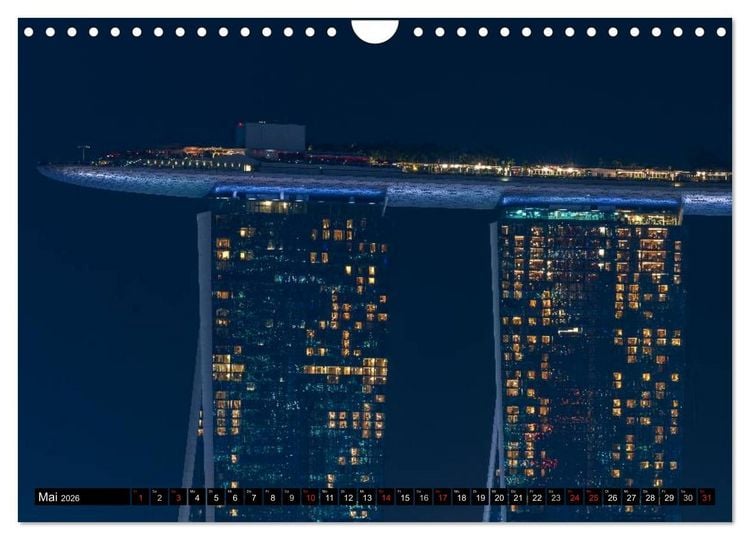Produktbild: St&auml;dte S&uuml;dostasiens - Singapur & Kuala Lumpur (Wandkalender 2026 DIN A4 quer), CALVENDO Monatskalender