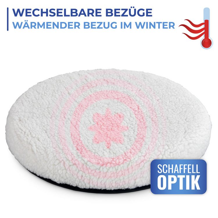 Produktbild: Drehkissen mit 2 Wechselbez&uuml;gen, bequeme Drehung um 360 Grad