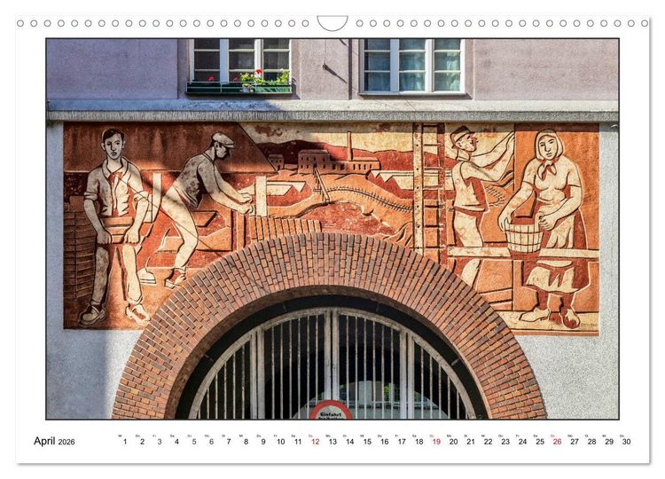 Produktbild: Fassadenkunst im Roten Wien (Wandkalender 2026 DIN A3 quer), CALVENDO Monatskalender