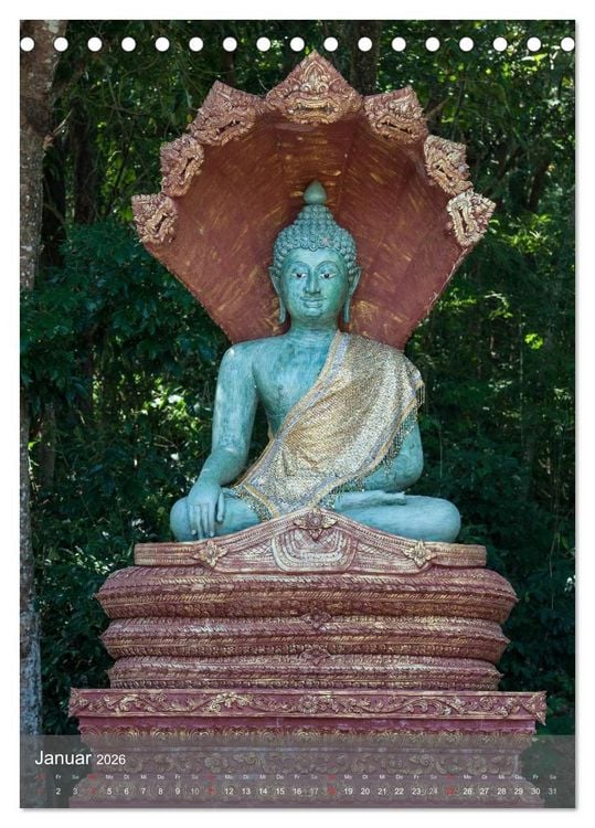 Produktbild: Buddha - Harmonie und Gelassenheit (Tischkalender 2026 DIN A5 hoch), CALVENDO Monatskalender