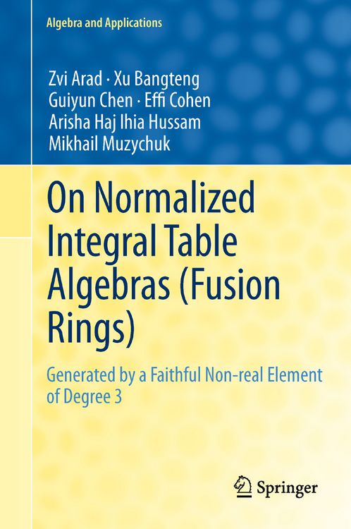 Produktbild: On Normalized Integral Table Algebras (Fusion Rings)