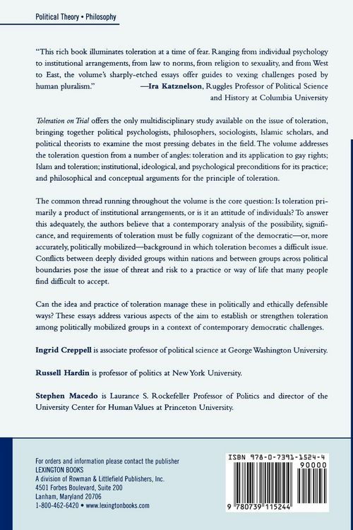 Produktbild: Toleration on Trial