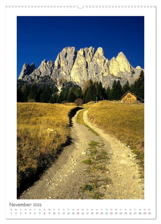 Produktbild: S&uuml;dtirol und Dolomiten (Wandkalender 2026 DIN A2 hoch), CALVENDO Monatskalender