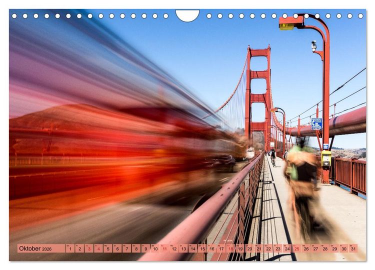 Produktbild: If I'm going to San Francisco (Wandkalender 2026 DIN A4 quer), CALVENDO Monatskalender