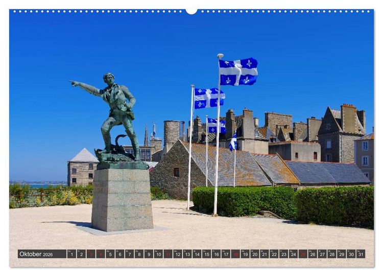 Produktbild: Saint Malo - Stadt der Korsaren (hochwertiger Premium Wandkalender 2026 DIN A2 quer), Kunstdruck in Hochglanz