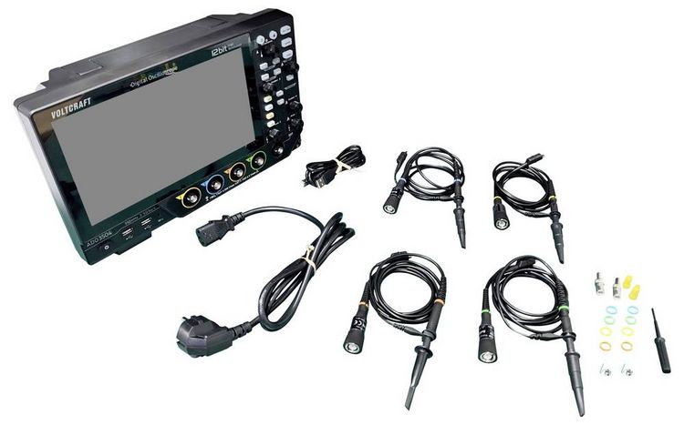 Produktbild: VOLTCRAFT ADO-3504 Digital-Oszilloskop 350 MHz 2.5 GSa/s 250 Mpts 12 Bit Digital-Speicher (DSO) 1 St.