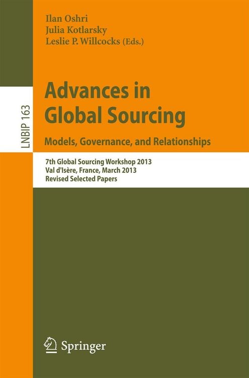 Produktbild: Advances in Global Sourcing. Models, Governance, and Relationships