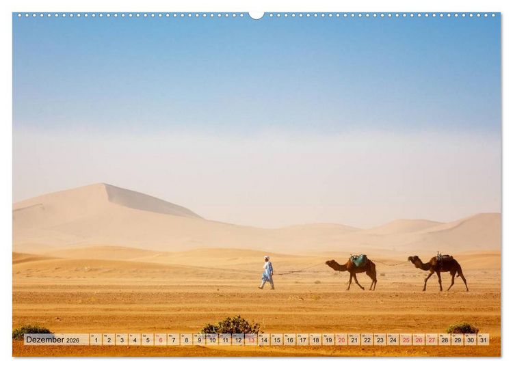 Produktbild: Marokko: Marrakesch, Atlas, Sahara, F&egrave;s (Wandkalender 2026 DIN A2 quer), CALVENDO Monatskalender