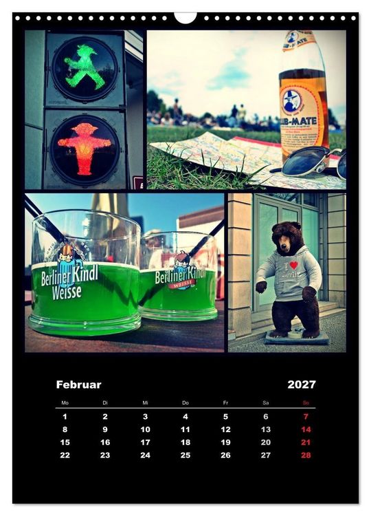 Produktbild: BERLIN / vertikal (Wandkalender 2027 DIN A3 hoch), CALVENDO Monatskalender