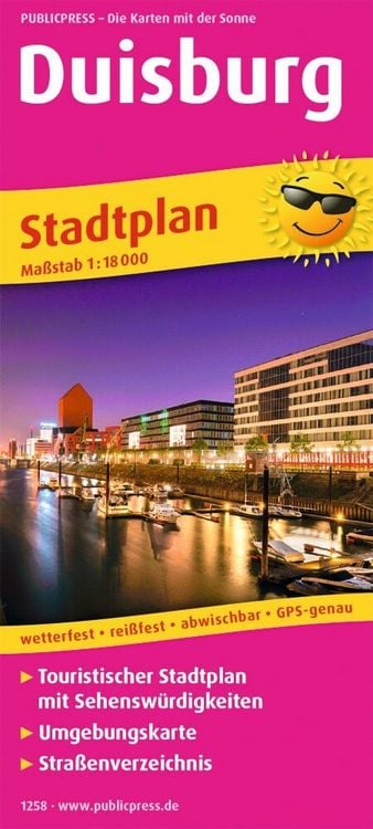 Produktbild: Publicpress Stadtplan Duisburg 1:18.000