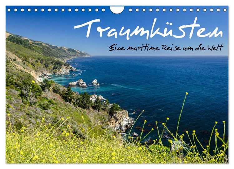 Produktbild: Traumk&uuml;sten: Eine Maritime Reise um die Welt (Wandkalender 2026 DIN A4 quer), CALVENDO Monatskalender