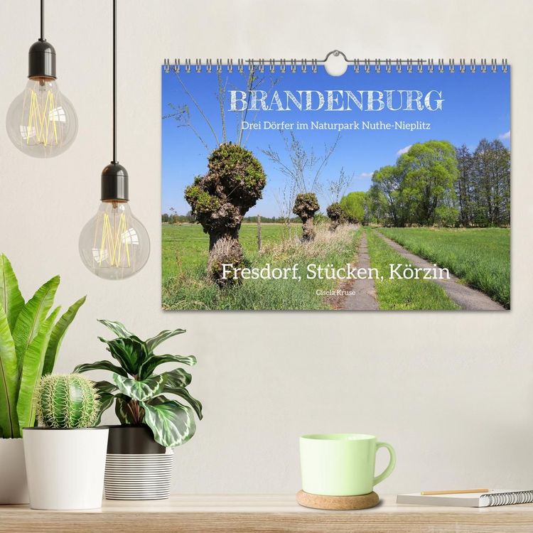 Produktbild: Brandenburg - Drei D&ouml;rfer im Naturpark Nuthe-Nieplitz - Fresdorf, St&uuml;cken, K&ouml;rzin (Wandkalender 2027 DIN A4 quer), CALVENDO Monatskalender